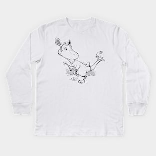 T-Rex in a Bunny Suit Kids Long Sleeve T-Shirt